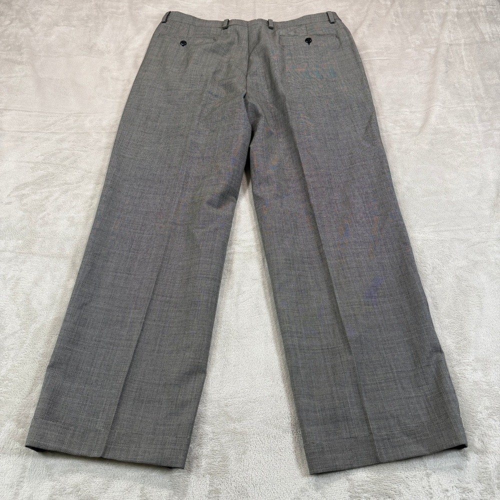 Zanella Alter Mens 36x30 Gray Wool Pleated Dress Pants Made in Italy Classic EUC - Picture 2 of 11
